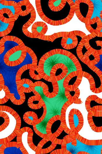 477104-大牌风格手绘几何色块拼接艺术家笔触