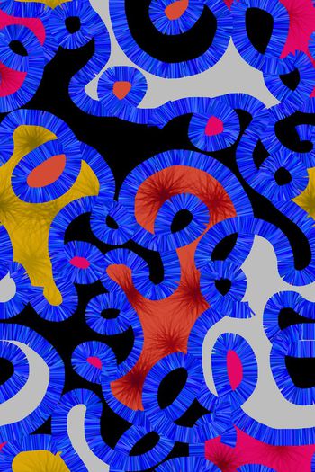 477105-大牌风格手绘几何色块拼接艺术家笔触