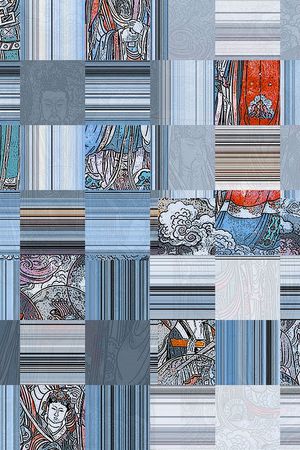 复古印花华亿平台图片