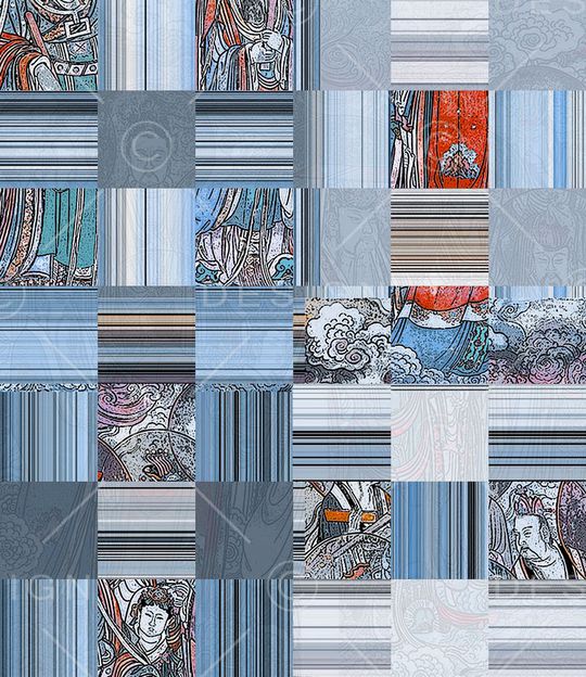 复古印花华亿平台图片