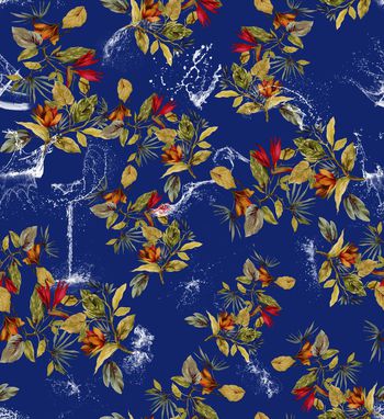 477166-潮流时尚热带花卉