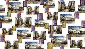 477226-时尚潮流风景照片墙花卉