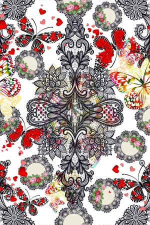 潮流元素印花华亿平台图片