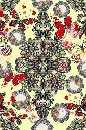 潮流元素印花华亿平台图片