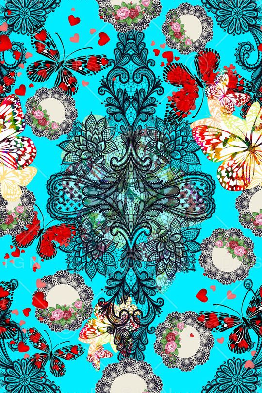 潮流元素印花华亿平台图片