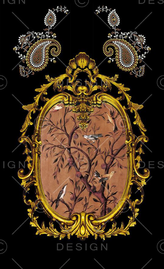 欧式宫廷风印花华亿平台图片