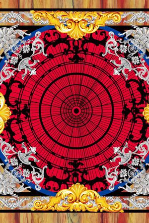 潮流时尚大牌印花华亿平台图片