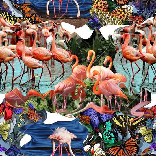 复古印花华亿平台图片