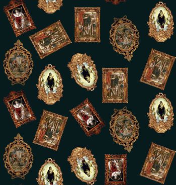 477694-潮流时尚大牌男装D&G风格复古画框