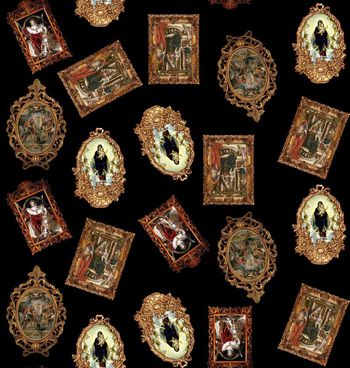 477695-潮流时尚大牌男装D&G风格复古画框