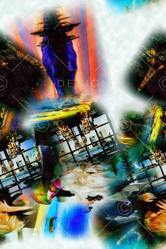 抽象印花华亿平台图片