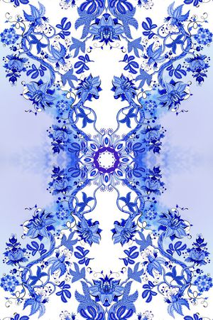 巴洛克花纹印花华亿平台图片