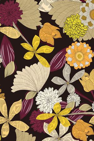 大花朵印花华亿平台图片