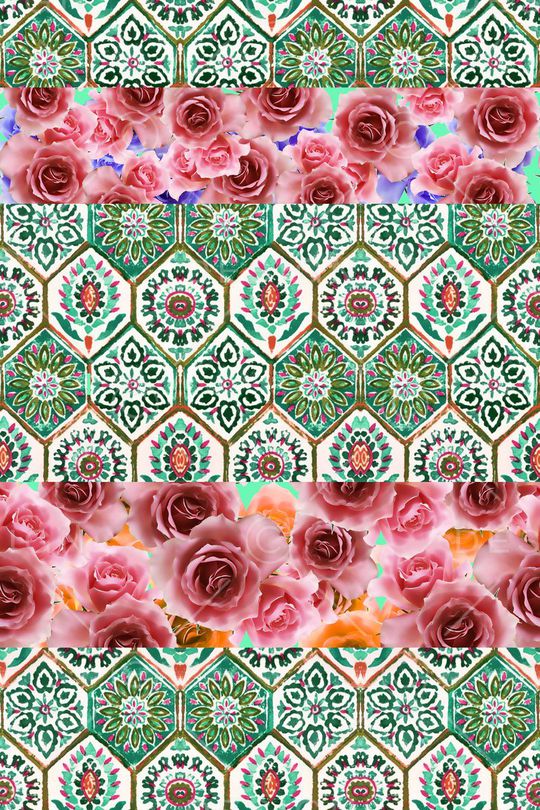 玫瑰花印花华亿平台图片