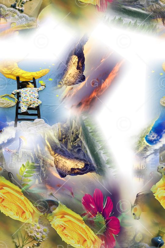 抽象印花华亿平台图片