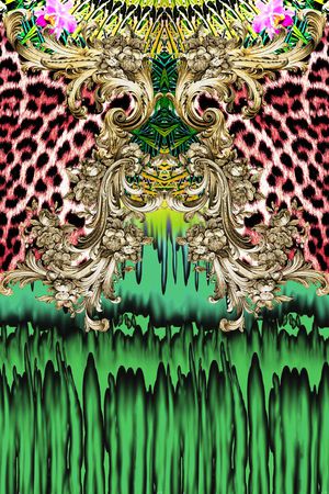 豹纹印花华亿平台图片