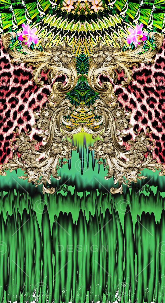 豹纹印花华亿平台图片