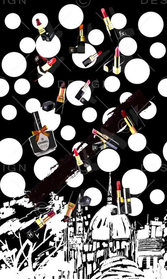 几何圆点印花华亿平台图片