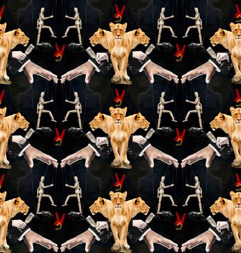 477881-时尚潮流狮王际会争霸花卉