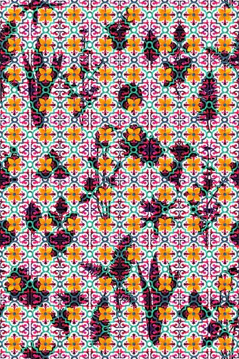 477921-欧式水彩窗格花卉