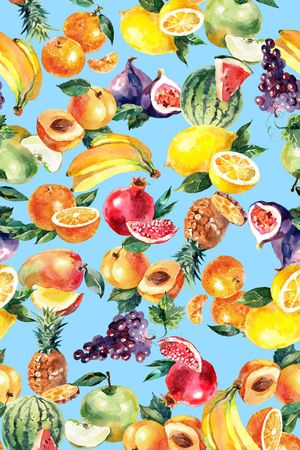 柠檬 香蕉 凤梨印花华亿平台图片