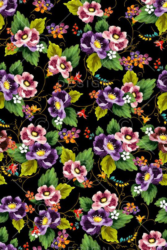 花卉 韩国 欧美印花华亿平台图片