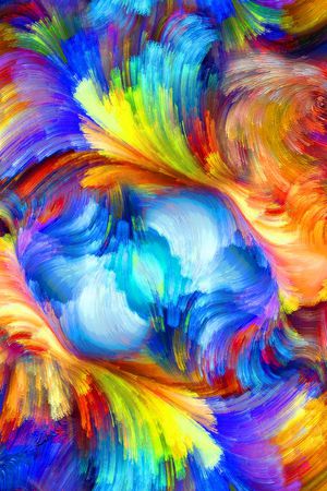 抽象印花华亿平台图片