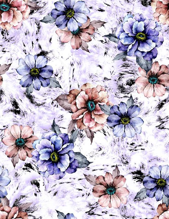 水墨印花华亿平台图片