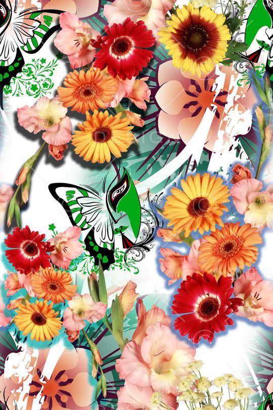 抽象印花华亿平台图片