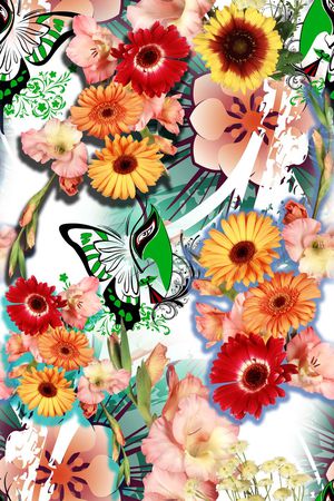 抽象印花华亿平台图片