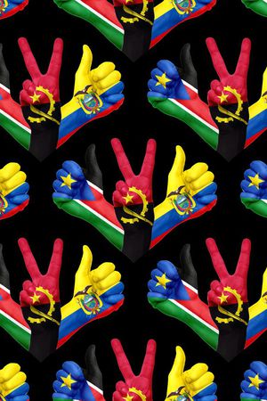 国旗印花华亿平台图片