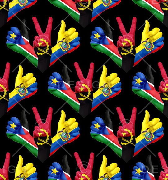 国旗印花华亿平台图片