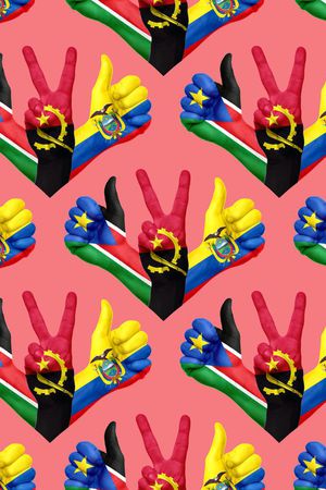 国旗印花华亿平台图片