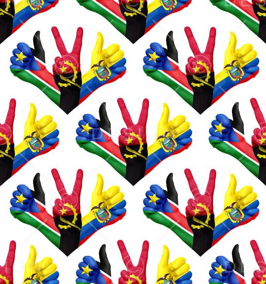 国旗印花华亿平台图片