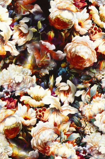 抽象花印花华亿平台图片