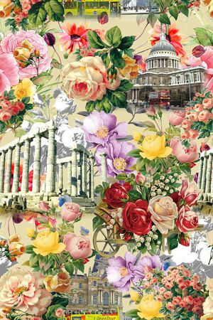 欧美复古印花华亿平台图片