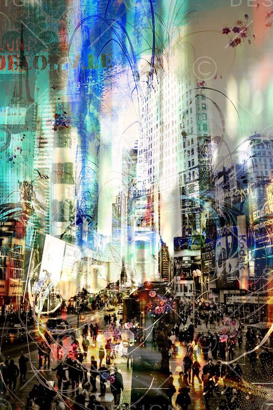 城市夜景印花华亿平台图片