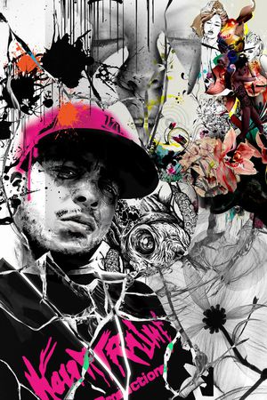 抽象卡通印花华亿平台图片