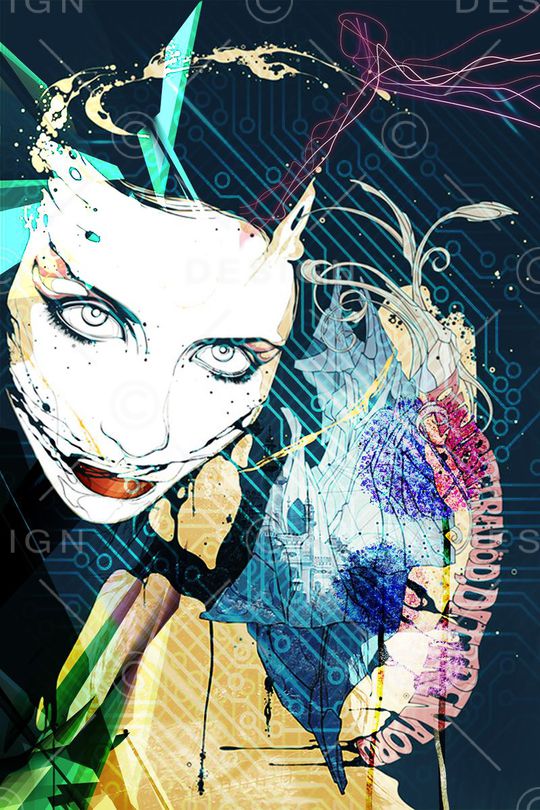 抽象 时尚印花华亿平台图片