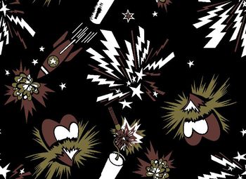 478298-秋冬男装外套流行元素火箭炮竹桃心组