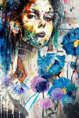 抽象印花华亿平台图片