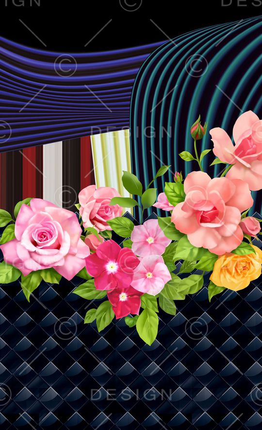 潮流时尚印花华亿平台图片