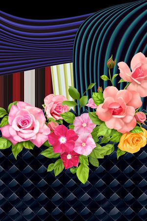 潮流时尚印花华亿平台图片