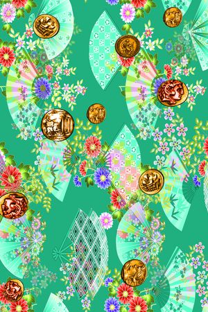 中国风印花华亿平台图片