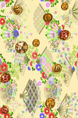 中国风印花华亿平台图片