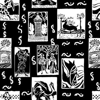 478435-简约手绘复古欧洲