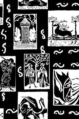 复古简欧印花华亿平台图片