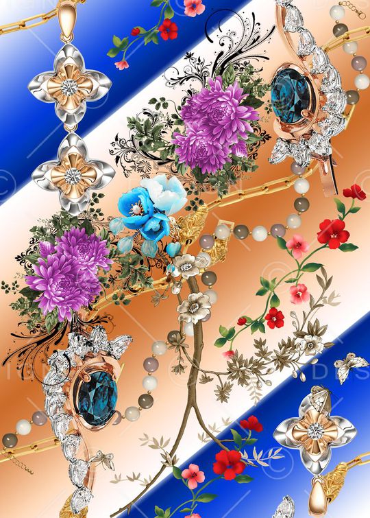 抽象印花华亿平台图片