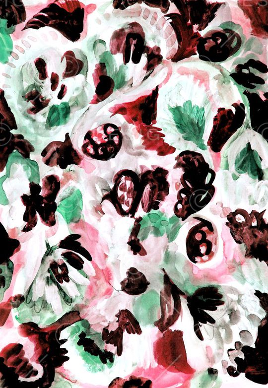 Abstract flower印花华亿平台图片