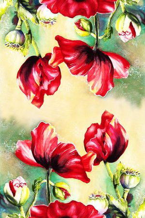 对称 定位 丝巾印花华亿平台图片